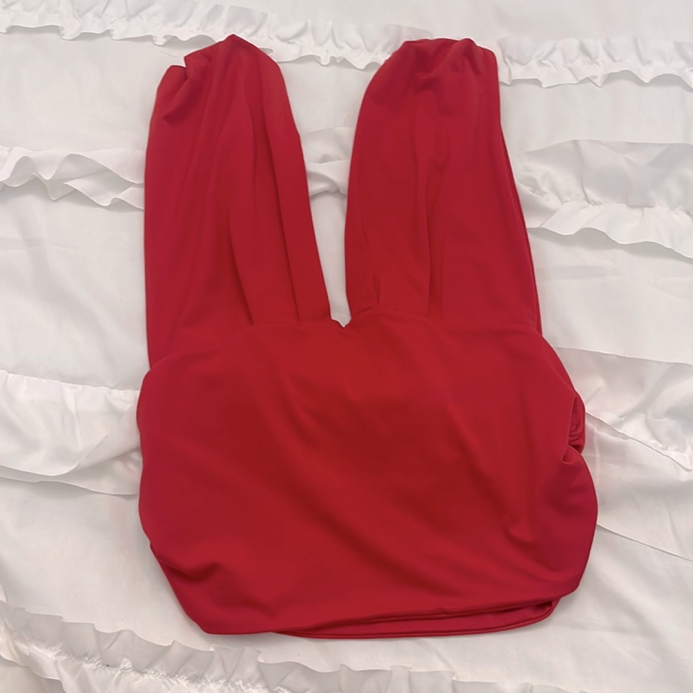 SHEIN red crop top. Size Medium